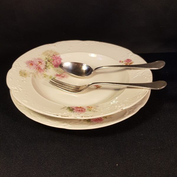 assiettes porcelaine couverts christofle argent merveille et bout de chandelle