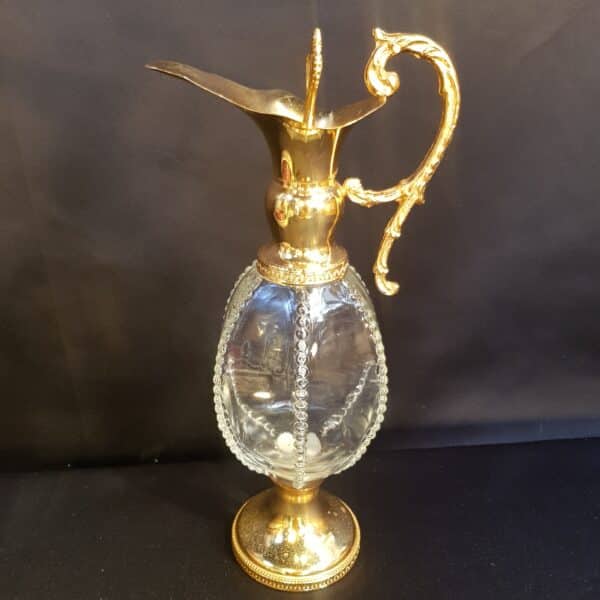 carafe liqueur verre metal vintage merveille et bout de chandelle