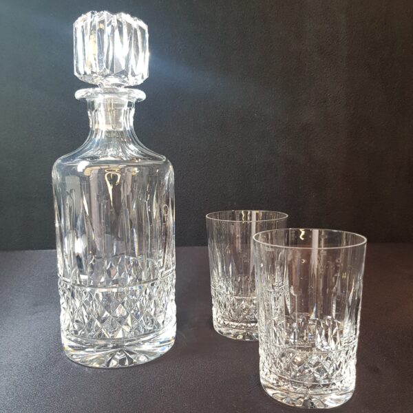 carafe whisky cristal taille cristallerie lorraine lemberg brocante vintage 1 scaled