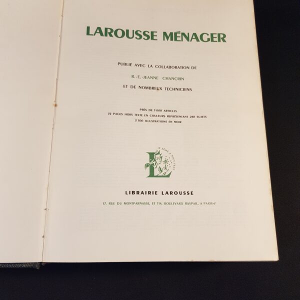 dictionnaire larousse menager 1955 merveille et bout de chandelle 5