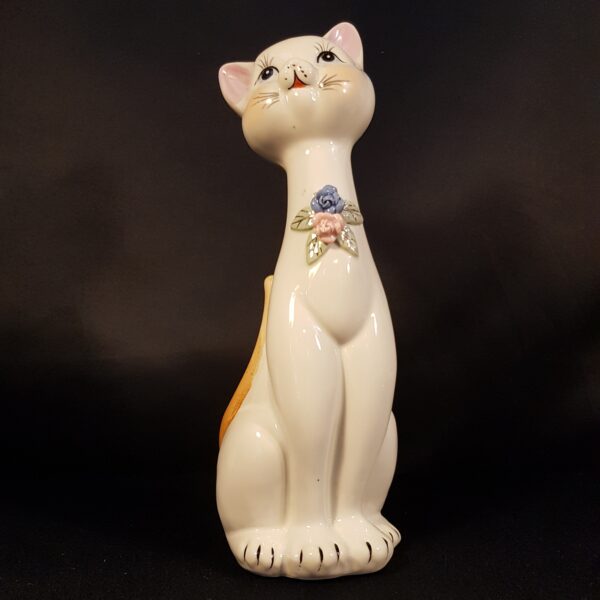 figurine chat porcelaine blanc merveille et bout de chandelle 2