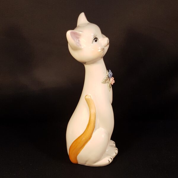figurine chat porcelaine blanc merveille et bout de chandelle 6
