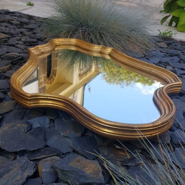 grand miroir doré feuille merveille et bout de chandelle 3