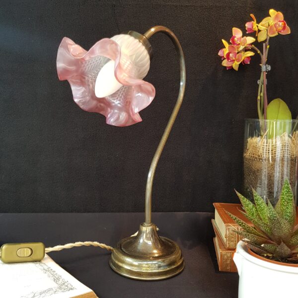 lampe tulipe a poser col de cygne brocante vintage 1 scaled