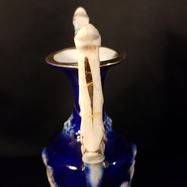 vase chrubins bleu dorure merveille et bout de chandelle 11