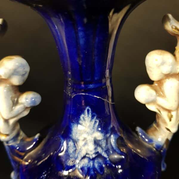 vase chrubins bleu dorure merveille et bout de chandelle 14