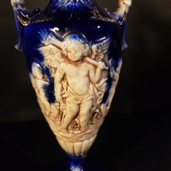 vase chrubins bleu dorure merveille et bout de chandelle 4