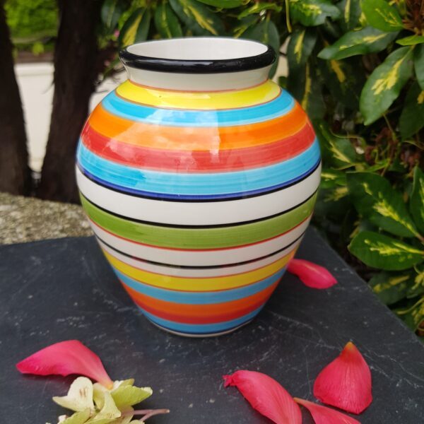 vase rayures multicolore vitamine merveille et bout de chandelle 1